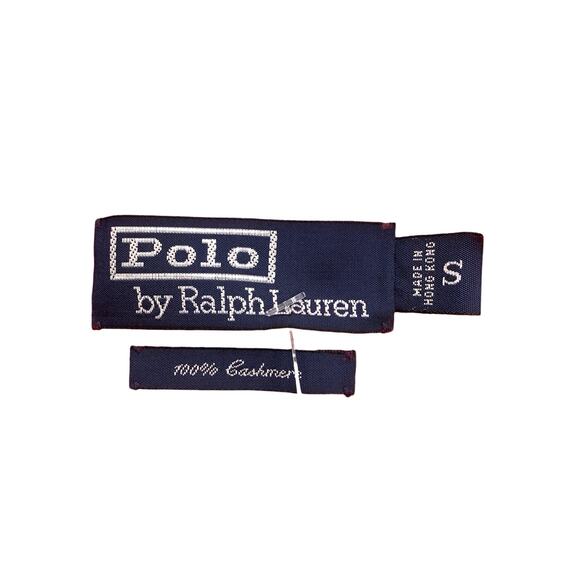 Vintage Polo Ralph Lauren Sweater Unisex Size S Cable Knit 100%Cashmere Soft Red - Picture 5 of 5